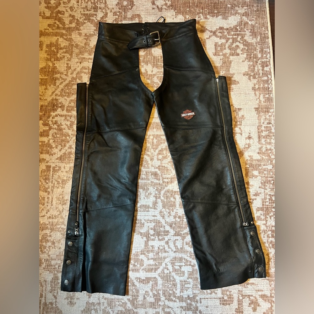 Harley-Davidson Black Leather Chaps